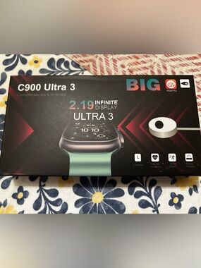 C900 Ultra 3 Smart Watch 49MM Bluetooth Fitness Tracker w/ Charger